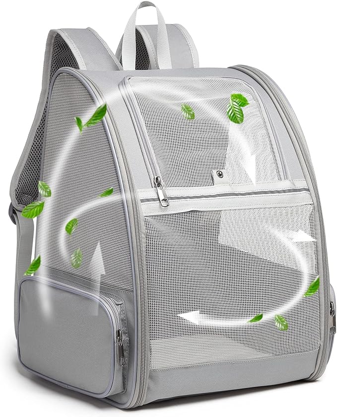 Texsens Pet Backpack Carrier for Small Cats Dogs | Ventilated Design, Safety by TEXSENS