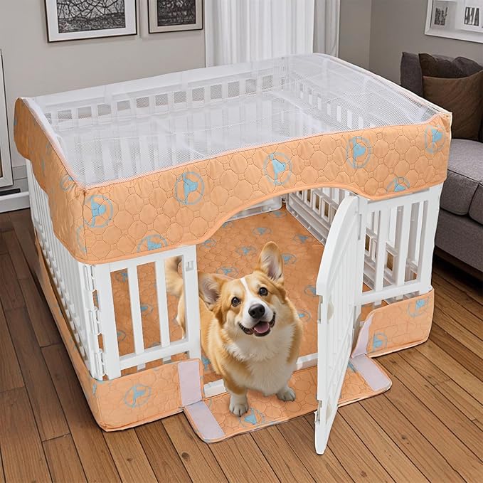 PJYuCien Dog Playpen Bottom Pad and Cover Fits - Image 8