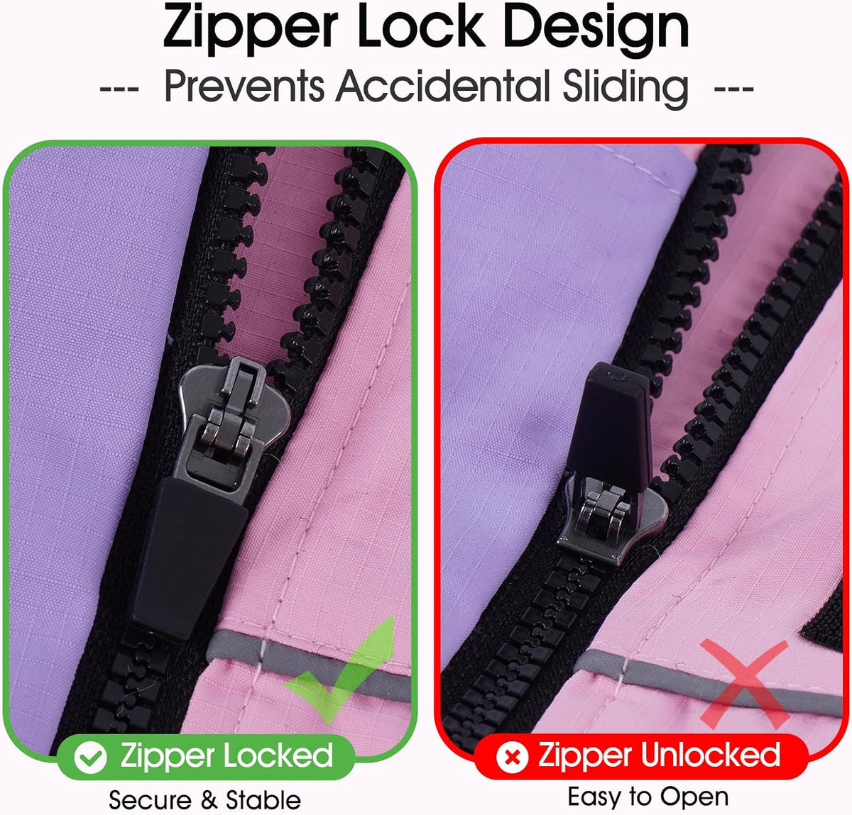 Lelepet Waterproof Dog Jacket with Hood, Full Body Dog Raincoat, Pink, S