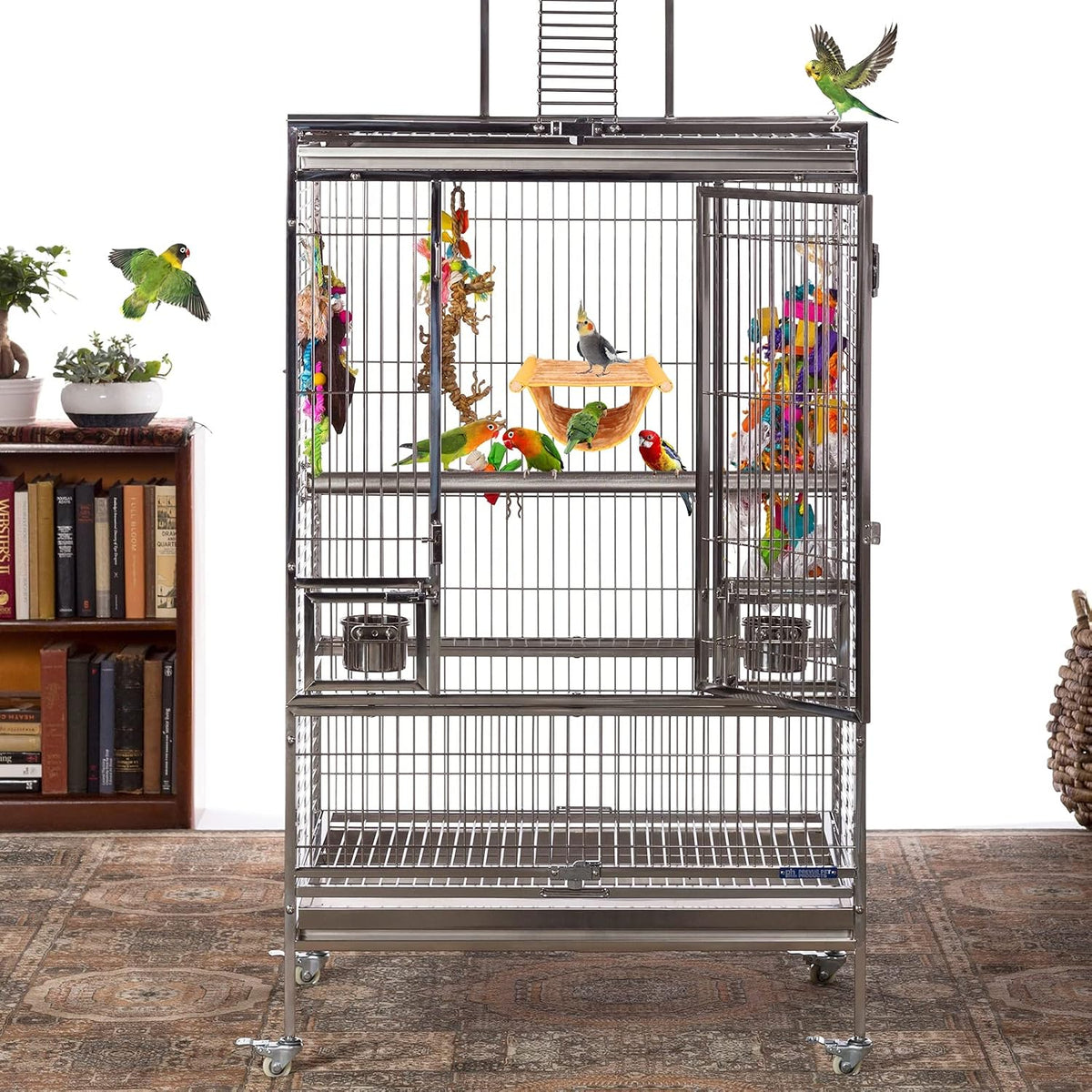 BWOGUE Bird Nest Bed Hanging Hammock, Parakeet Bed for Cage, Cockatiel Bed
