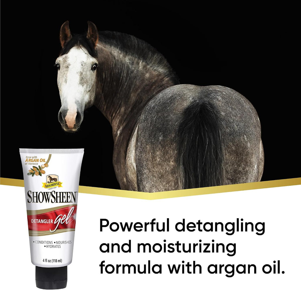 Absorbine ShowSheen Detangler Gel for Coat, Mane & Tail, 4 oz