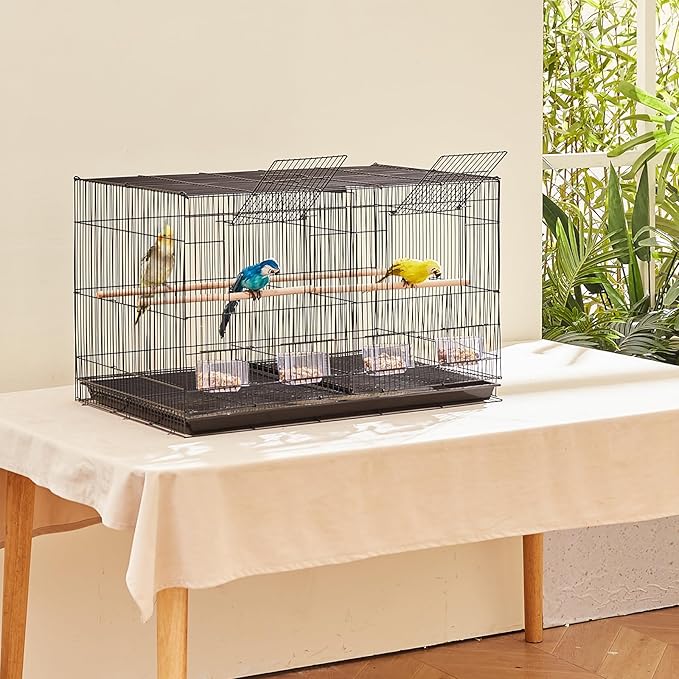 VEVOR 30-inch Flight Bird Cage, Stackable Divided Small Parakeet Cage - Image 8