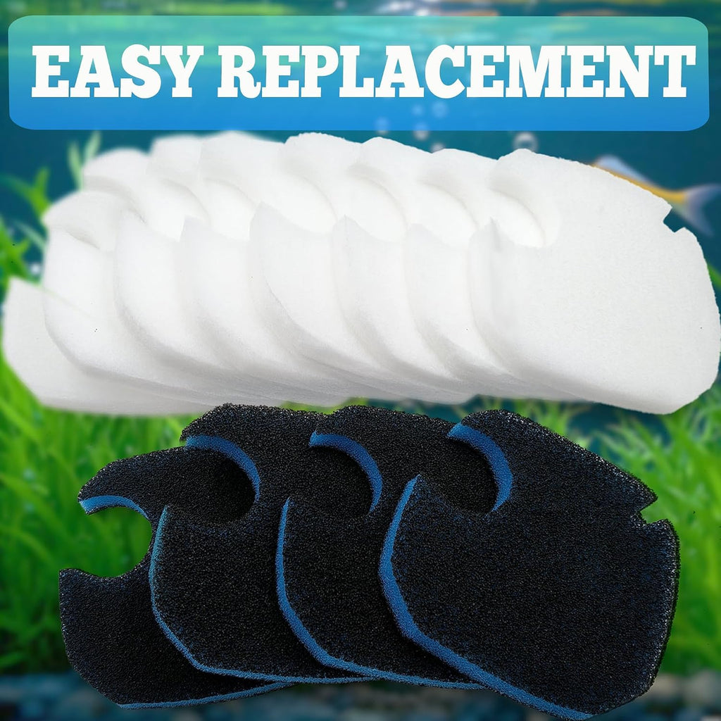 NEWKE 12Pcs Canister Filter Pad for AMOSIJOY 172/225/265GPH Aquarium Filter