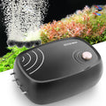 HITOP 10W Powerful Aquarium Air Pump: 4-Outlets 320GPH Air Pump for Fish Tank, Quiet Aquarium Aerator with Completely Accessories, for Tank/Hydroponic/Pond Oxygenation