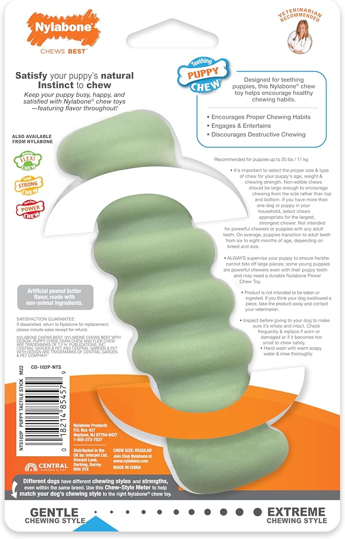 Nylabone Sensory Material Soothing Puppy Chew Toy Stick, Toys - Image 11