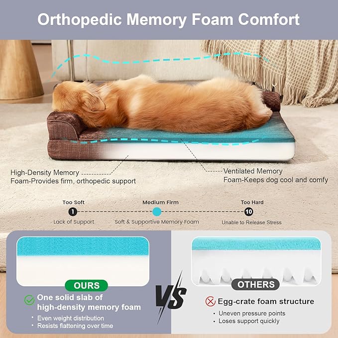 Orthopedic Dog Beds for Large Dogs, Memory Foam Dog Beds Large Sized Dogs - Image 5