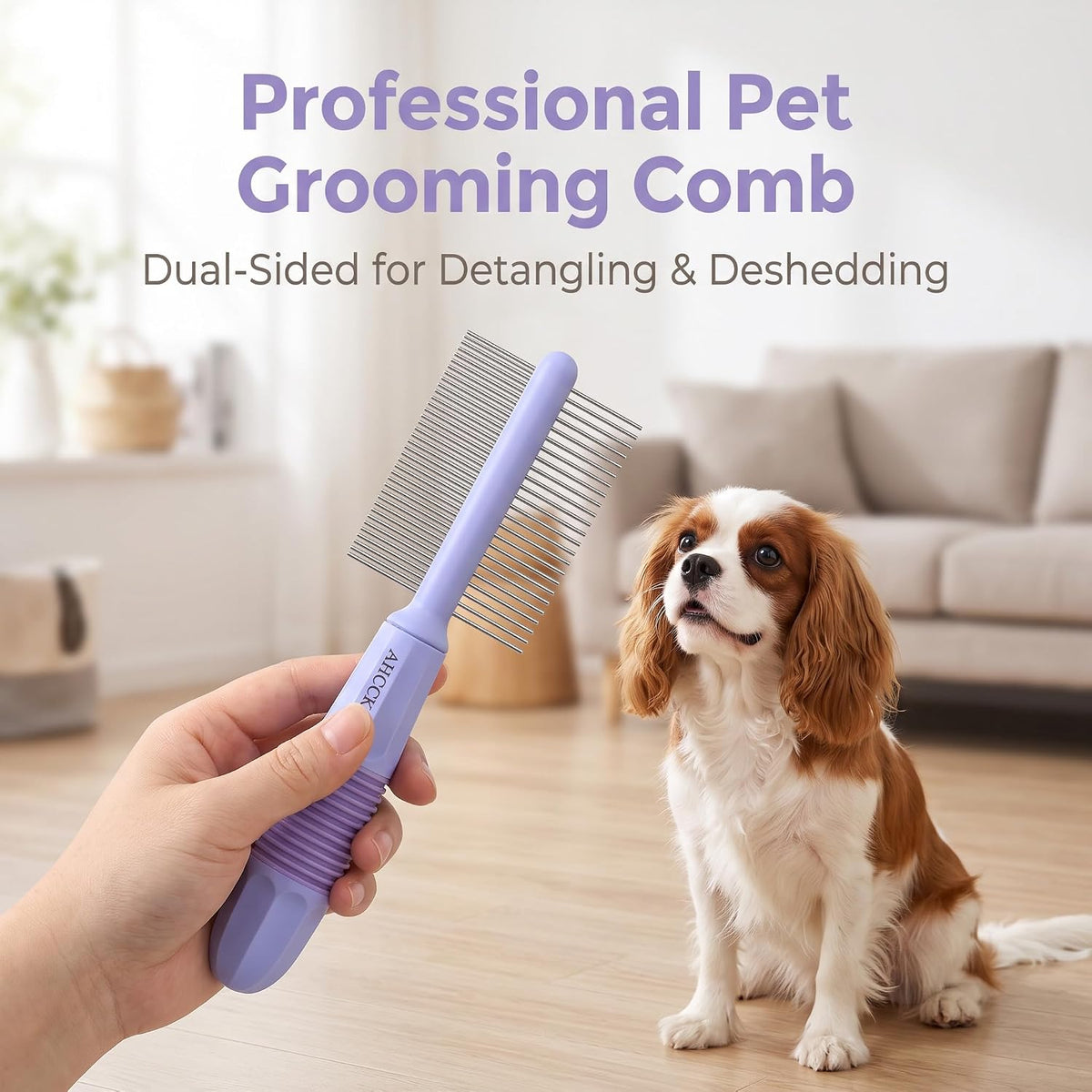 2-in-1 Pet Comb for Daily Dog & Cat Grooming