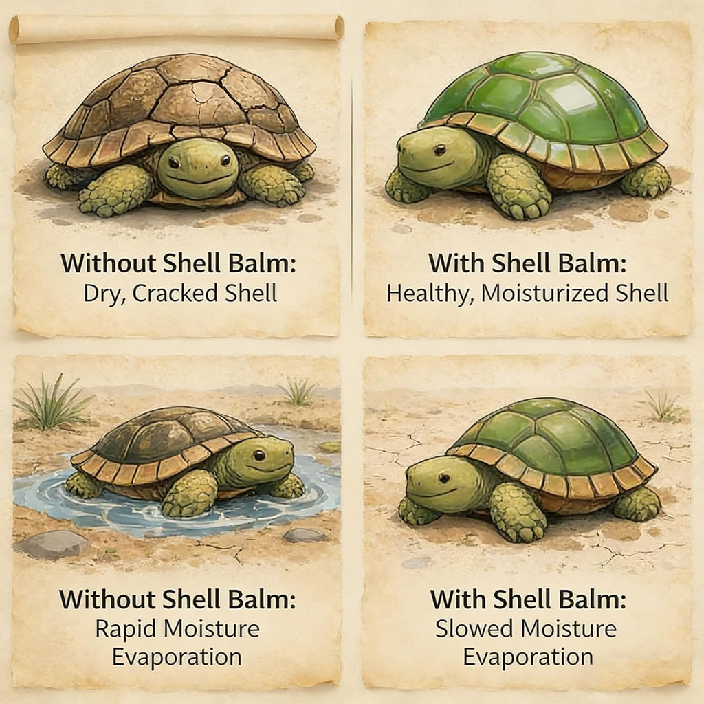2Pcs Turtle Shell Balm, Reptile Shell Care Conditioner Moisturizer for Tortoise Lizard Reptiles, Essential Turtle Accessories, Skin Relief & Dryness Prevention for Tortoise, Lizard & All Reptiles