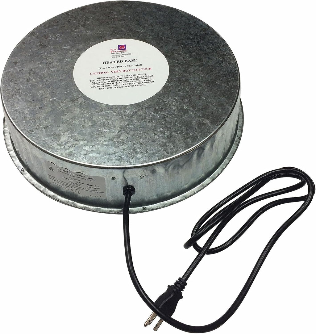 Farm Innovators Heated Base for Double-Wall Metal Poultry Founts, 125 Watts
