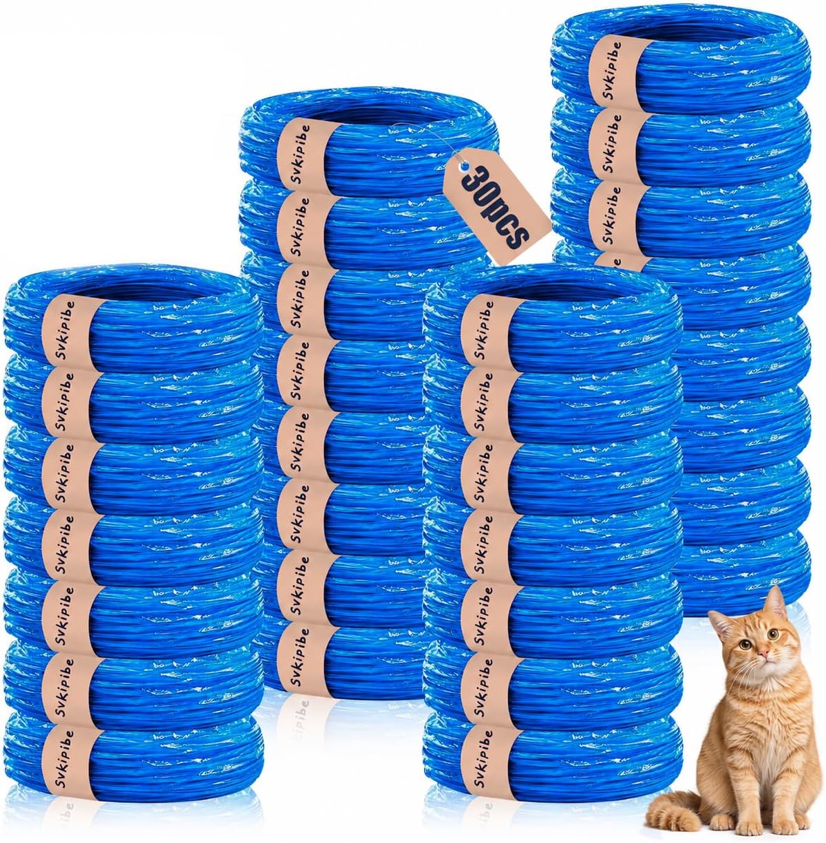 20 Pack Cat Litter Refill Bags (14.8ft/Roll) - 7-Layer Films Odor Lock Film