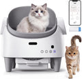 Automatic Cat Litter Box, Self-Cleaning Cat Litter Box with Open-Top Design, 15-Layer Safety Protection & Smart App Control, Adjustable Entry Height, Large Capacity Sealed Waste Bin for Multi-Cats
