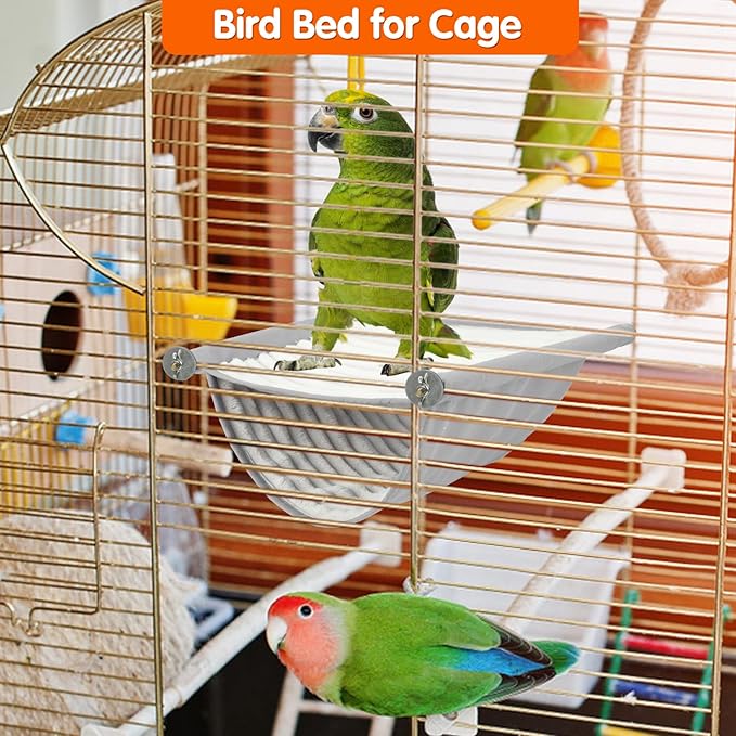 BWOGUE Winter Warm Bird Nest Bed Hanging Hammock Snuggle Hut Parrot House Tent - Image 6