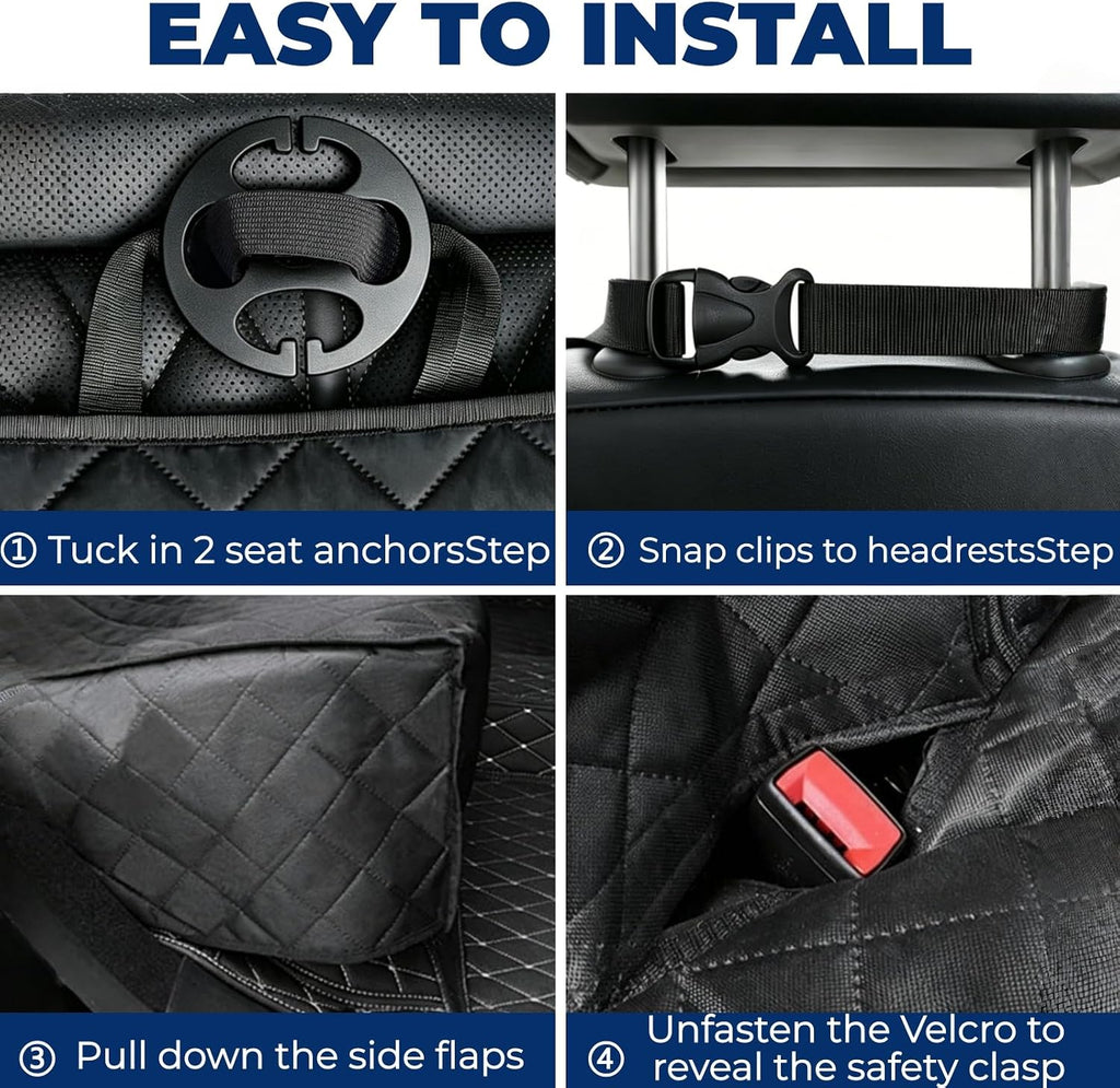 Car Back Seat Cover for Dog,Waterproof Nonslip Car Seat Protector
