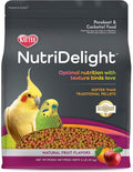 Kaytee NutriDelight Pet Bird Food, for Parakeets & Cockatiels, Balanced Nutrition with Soft Texture, 2 Pounds