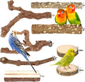 8PCS Natural Grape Wood Bird Perch Set by Unknown