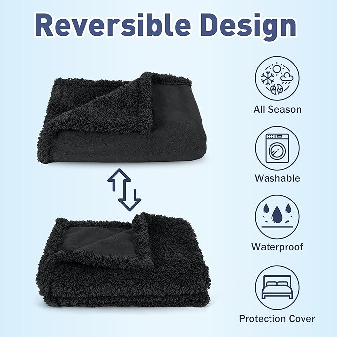 Kritter Planet Waterproof Dog Blanket, Reversible Water Proof Pet Blanket - Image 3