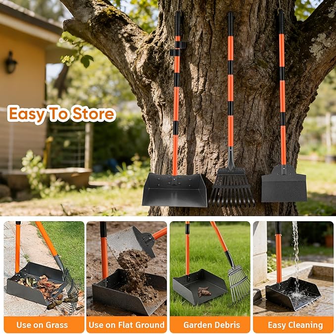 Pooper Scooper, Extra Large Long Handle Dog Pooper Scooper - Image 7