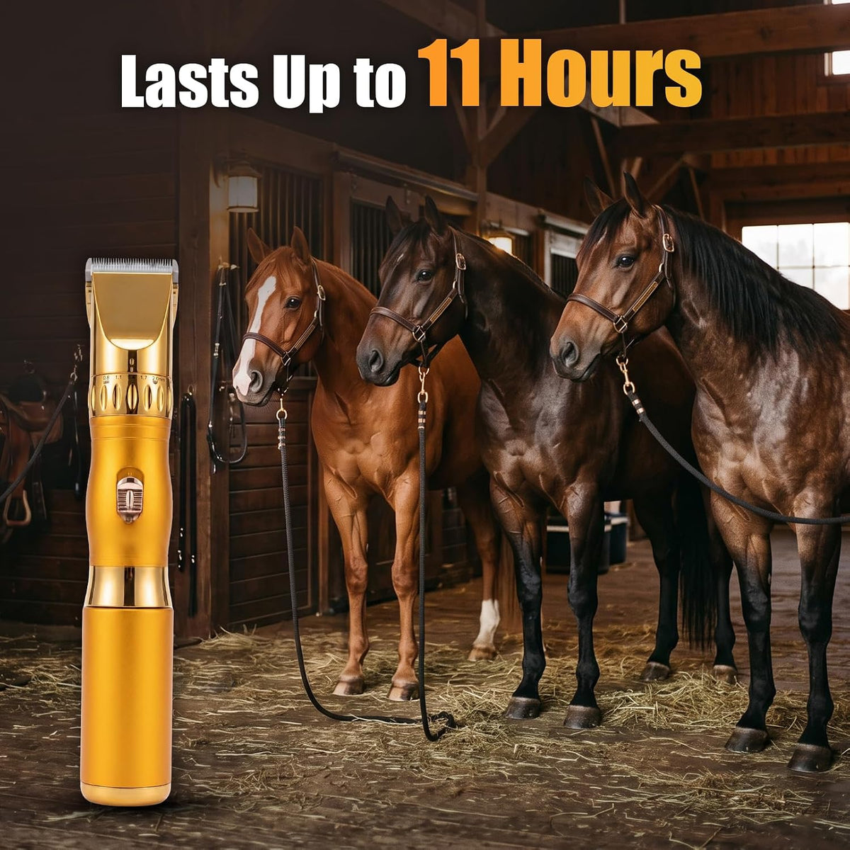 Cordless Horse Clippers-Equine Trimmer for Dogs, & Livestock