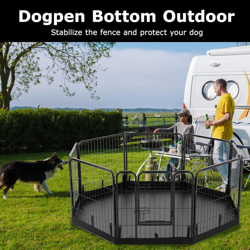 PJYuCien Octagon Playpen Bottom Pad for 24'' Width 8 Panel Pen, Black