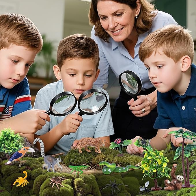 26Pcs Rainforest Animal Figures, Realistic Jungle Animals Toys - Image 5
