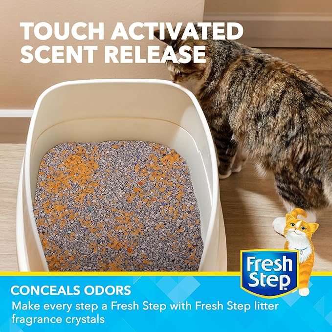 Fresh Step Cat Litter Crystals Deodorizer, Non Toxic Odor Neutralizing Crystals - Image 3