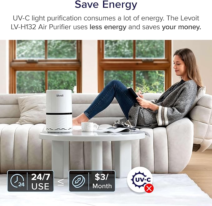 LEVOIT Air Purifier for Home, AHAM Verifide, High-Efficiency Filter for Smoke - Image 6