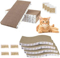PatiencET Cardboard Cat Scratcher Pads, Double-Sided, Catnip Included, by patiencET