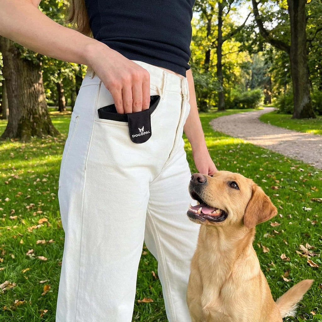 DOGOPAL Dog Treat Pouch for Training – Compact Pocket Reward Pouch with Magnetic Closure, Lightweight & Secure Treat Holder, Ideal for Dog Training & Walks (Pink)