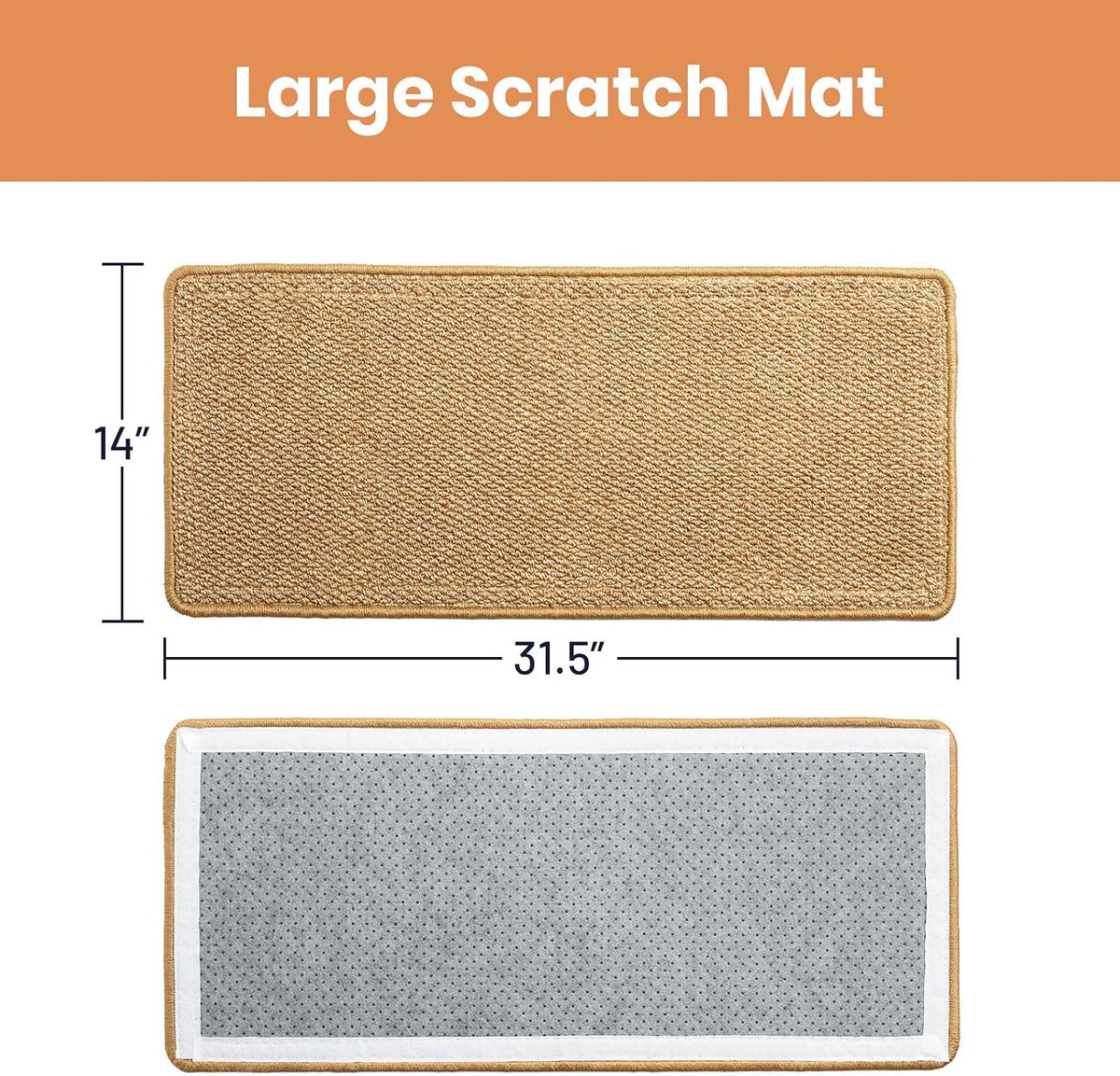 Extra Large 31.5" Cat Scratcher Bed & Mat Set