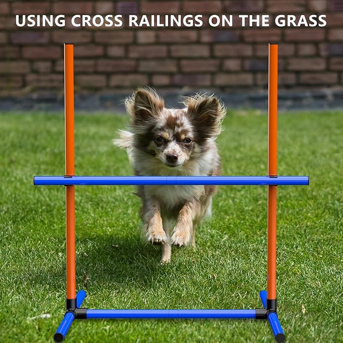 6Set Dog Agility Jumps Hurdle Course Training Equipment - Image 3
