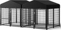 2PCS Dog Kennel Outdoor, Outside Dog Kennel by Guiferland