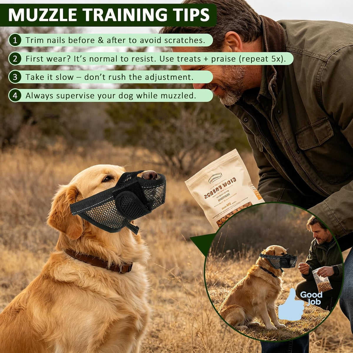 Medium Large Dog Muzzles to Prevent Biting with Soft Nylon(Black XL