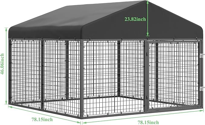 Large Outdoor Dog Enclosure, Heavy Duty Dog Cage - Image 4
