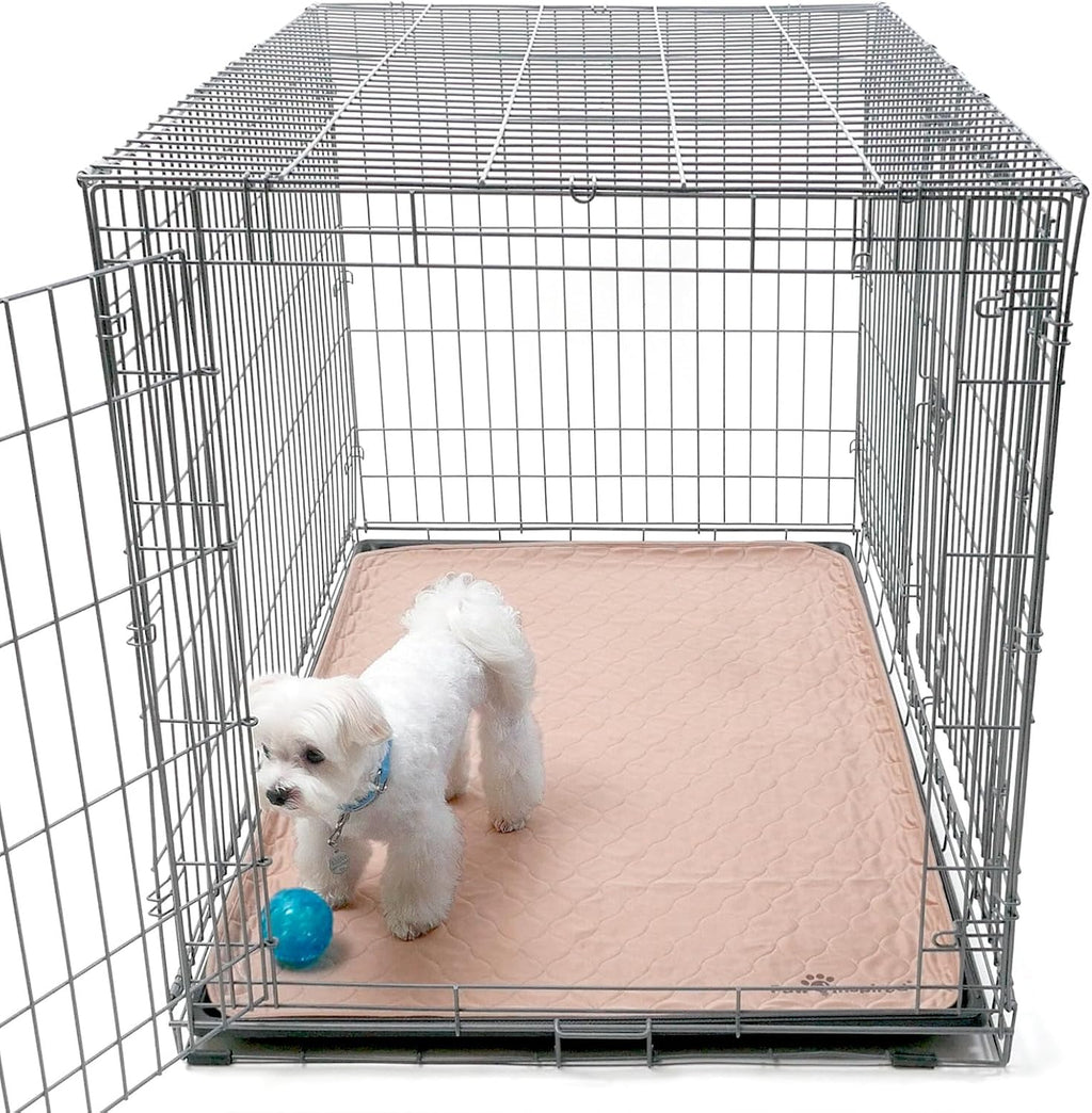 Paw Inspired Washable Crate Liners for Dogs, 47x29 Inch, 2 Pack