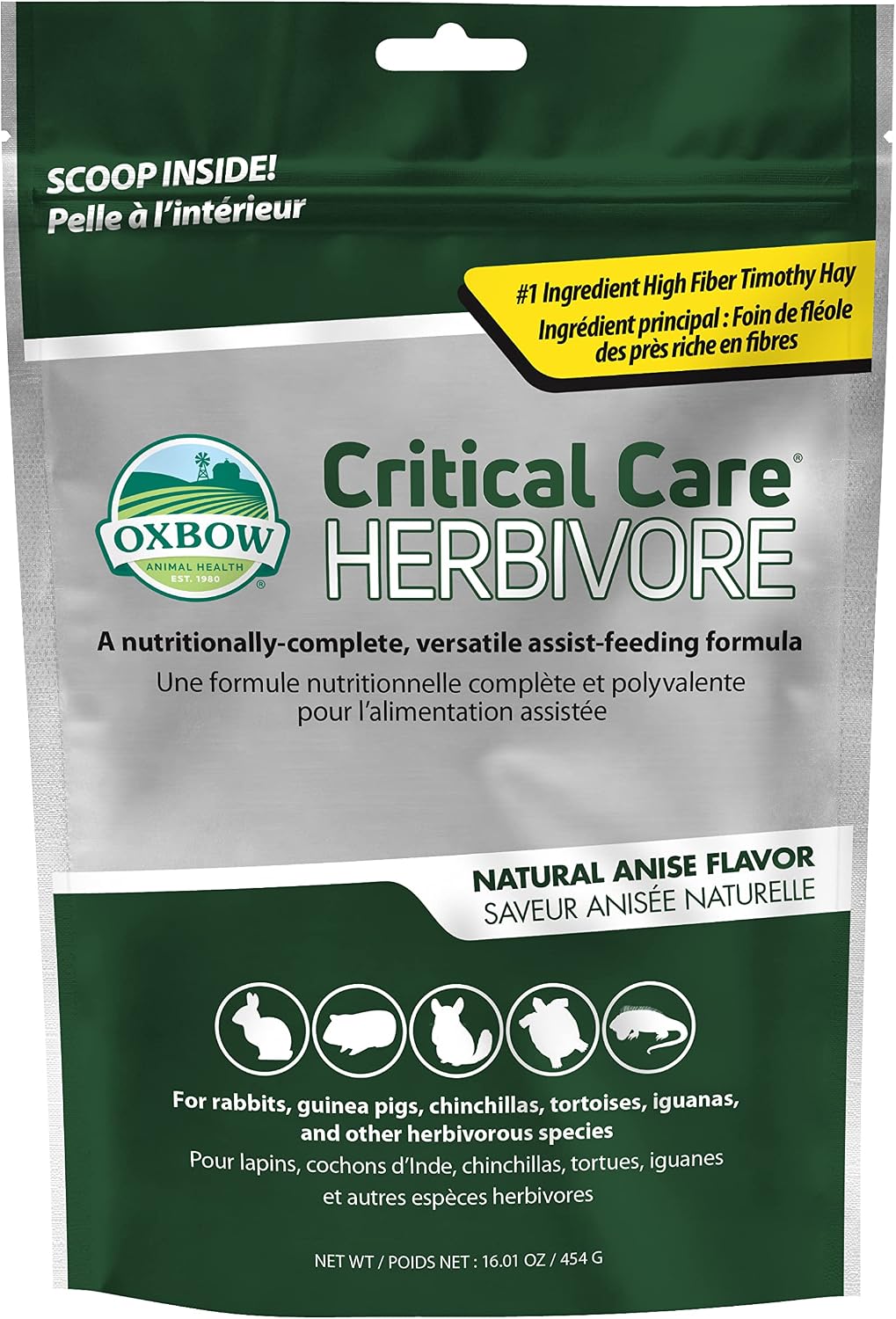 Oxbow Critical Care Herbivore, Rabbit & Guinea Pig, Apple Banana, 141 g