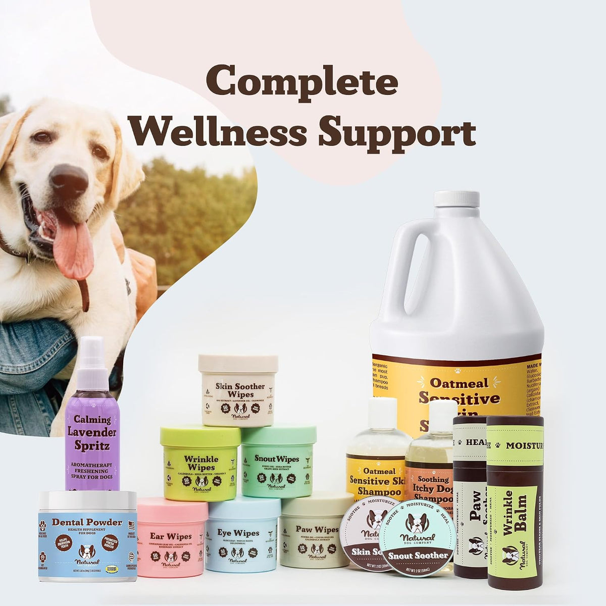 Natural Dog Company Dog Dental Powder for Dogs, Teeth Cleaning, 2.82 oz