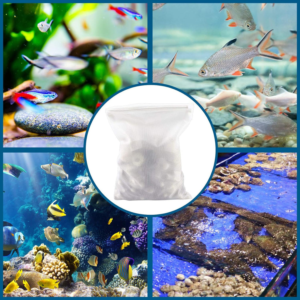 10pc Filter Media Bags for Aquarium,Extra Fine Mesh Bag 7.9"x5.5"