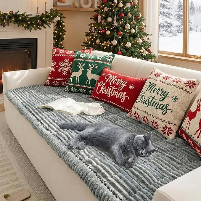 FUNNY FUZZY Pet Couch Covers for Sofa, Washable Dog Couch Cover Protector for - Image 8