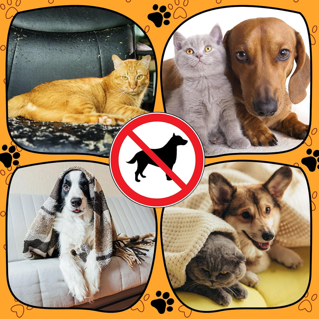 Kigley 2 Pcs Pet Deterrent Mat to Keep Dogs Off Couch, 72" × 56.3", Coffee
