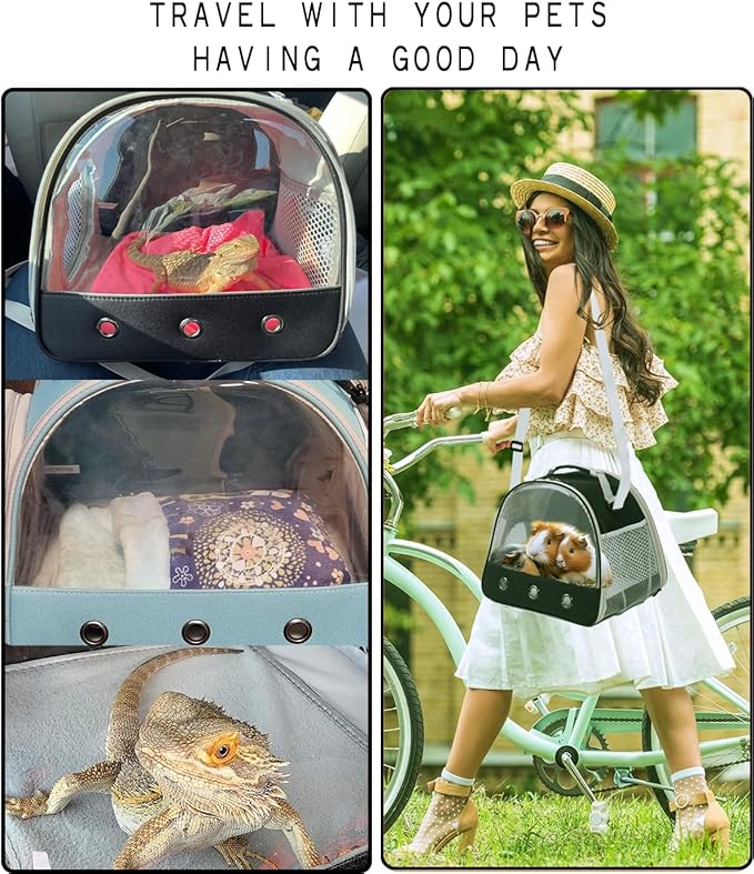 Bearded Dragon Travel Carreir Bag, Guinea Pig Carrier - Image 6