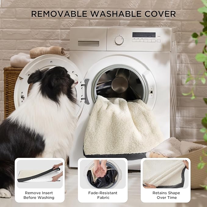 Bedsure XL Dog Beds Large Sized Dog -Comfy Flat Extra Large Pet Beds - Image 6