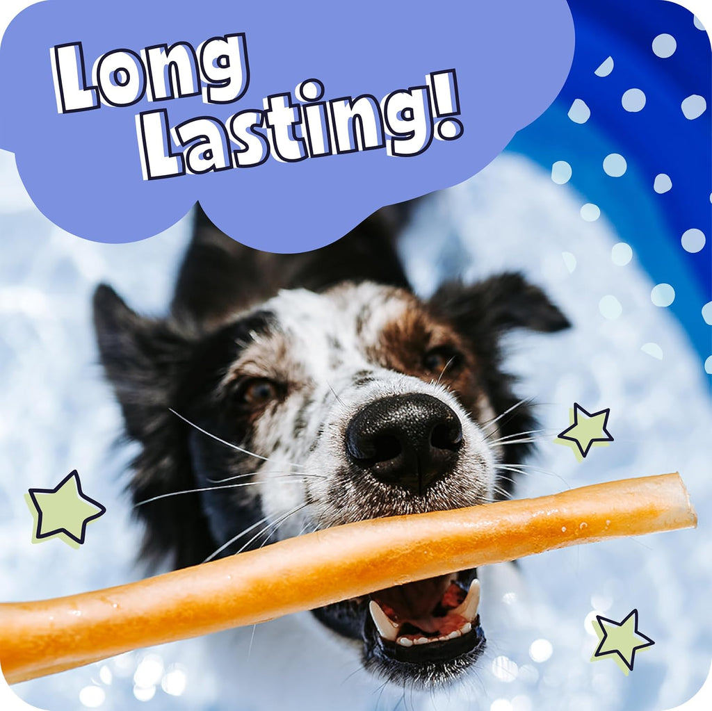 Pawstruck 12 Inch Beef Collagen Sticks Chews for Medium & Large Dogs 5 Pack