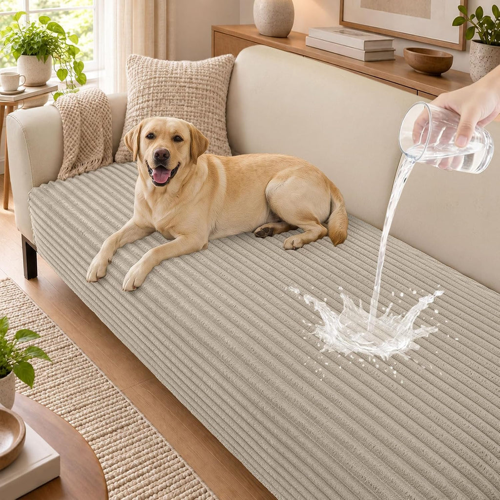 hyha Waterproof Couch Cover for Dogs, Non-Slip Pet Sofa Covers Washable