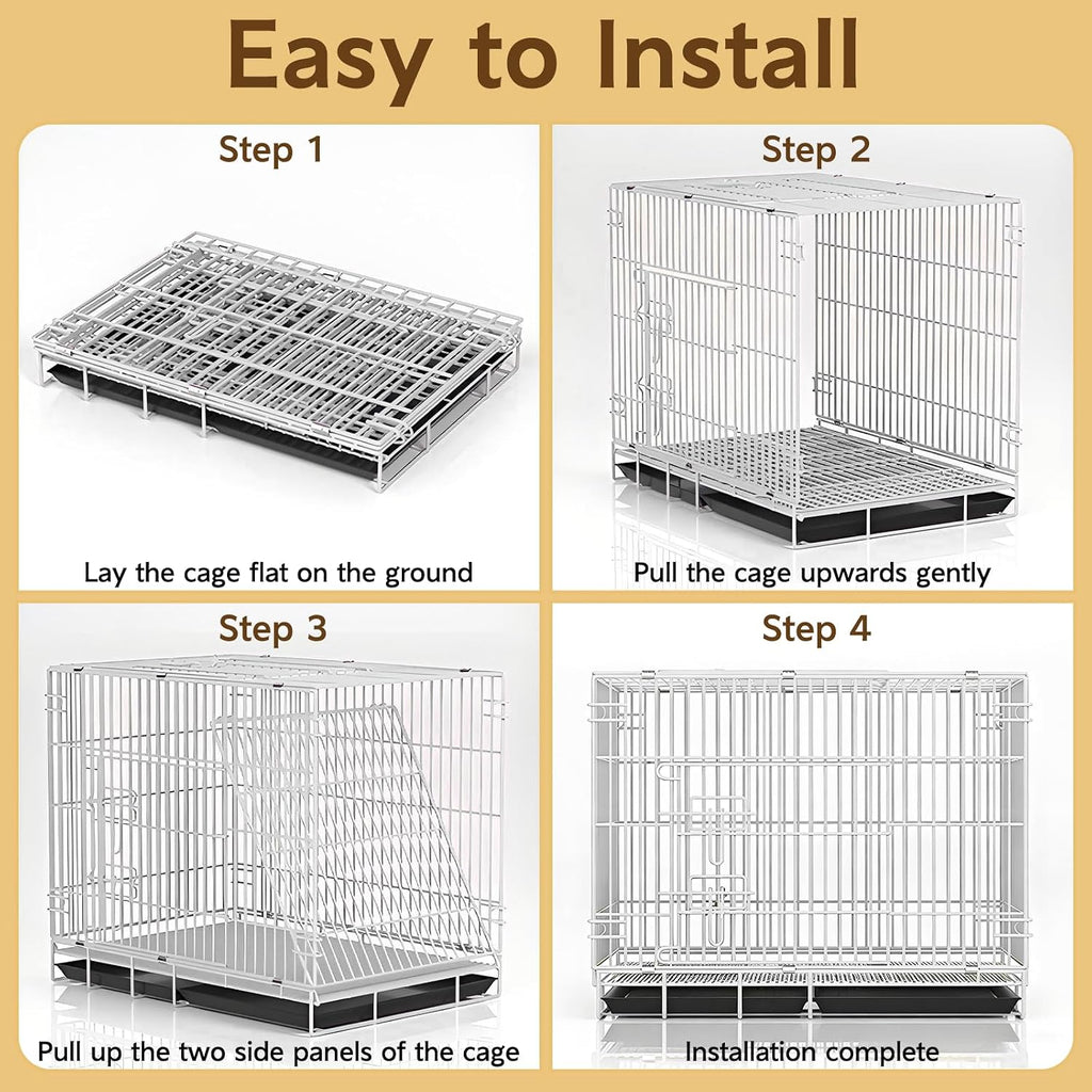 Small Animal Cage Indoor, Hamster Cage with Water Bottle & Food Bowl & Washable Small Nest, Guinea Pig Cage for Ferret, Chinchilla, Bunny, Kitten, Hedgehog, Squirrel, Rat, Rabbit