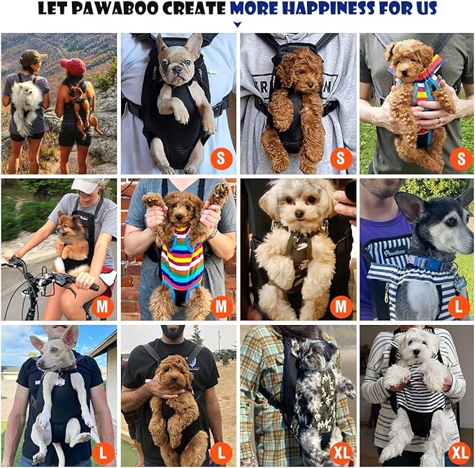 Pawaboo Pet Carrier Backpack, Adjustable Pet Front Cat Dog Carrier Backpack - Image 4