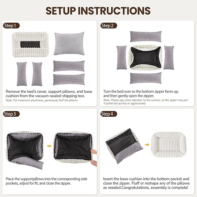 Washable Dog Bed for Small Medium Dogs - Image 6