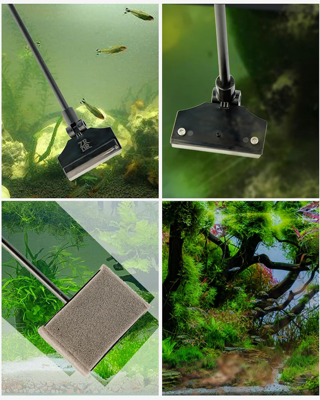 Aquarium Scraper Algae Cleaning Tool for Glass Aquariums