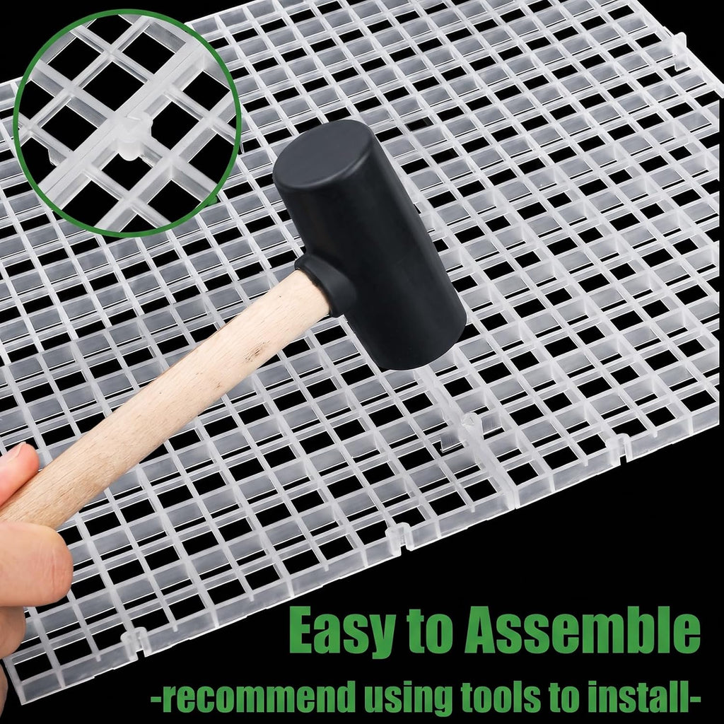 Okllen Set of 12 Plastic Egg Crate Aquarium Divider with 12 Clips