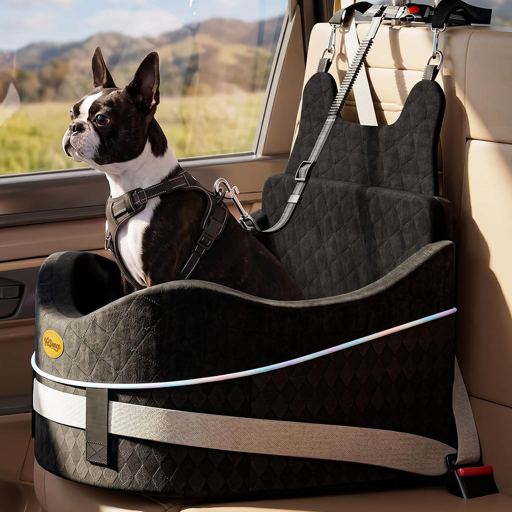 【Master Crafted for Medium Dogs】PetDance Dog Car Seat with Anti-Tip Design