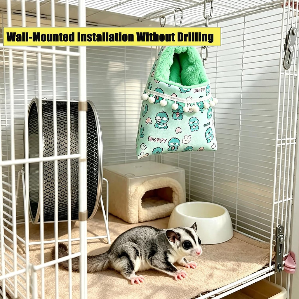 2 Pcs Sugar Gliders Sleeping Pouch Bag, Nest Bed For Small Animals (Bed)